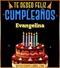 GIF Te deseo Feliz Cumpleaños Evangelina